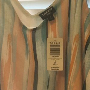 Torrid Sophie chiffon tank top